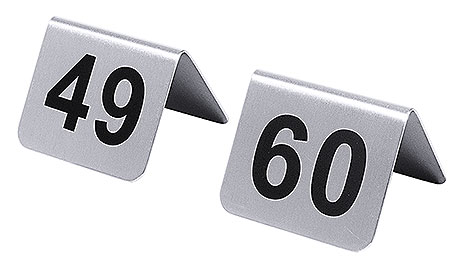 1054/660 Табличка номерации столиков