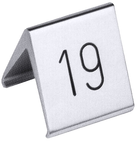 1067/510 Табличка номирации столика