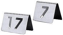 Табличка номерации столика